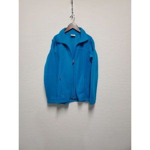 Columbia Sportswear Sweater Large 14/16 Green Youth Full Zip Long Sleeve Jacket